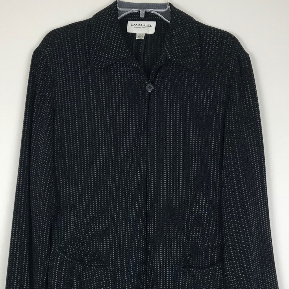 SOLD Vintage Emanuel Ungaro Coat Jacket Sz 8 black